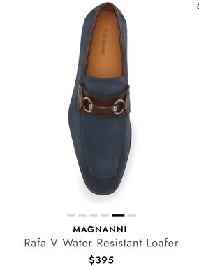 MAGNANNI
Rafa V Men's navy/ midbrown Suede Bit Loafers size 11.5 new /no box